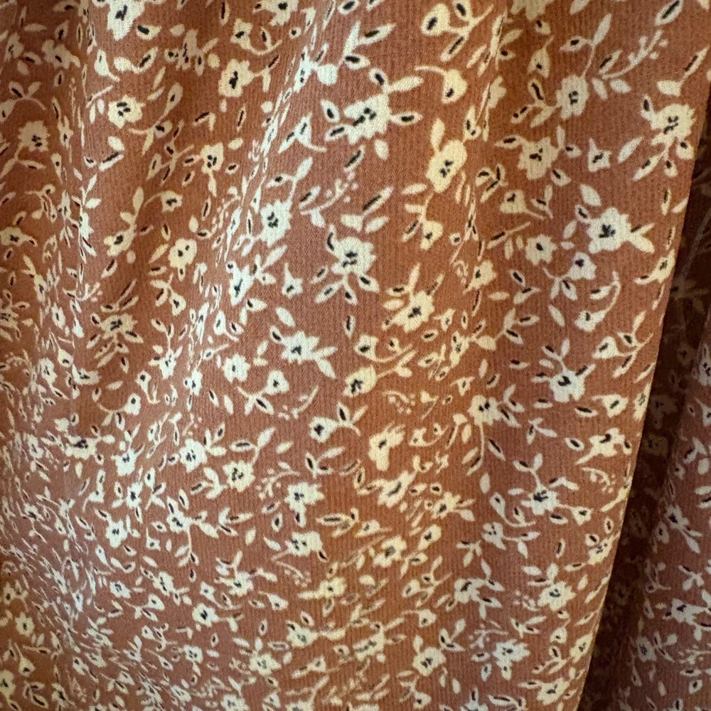 Blush Bj mauve floral maxi dress size L - Picture 14 of 15